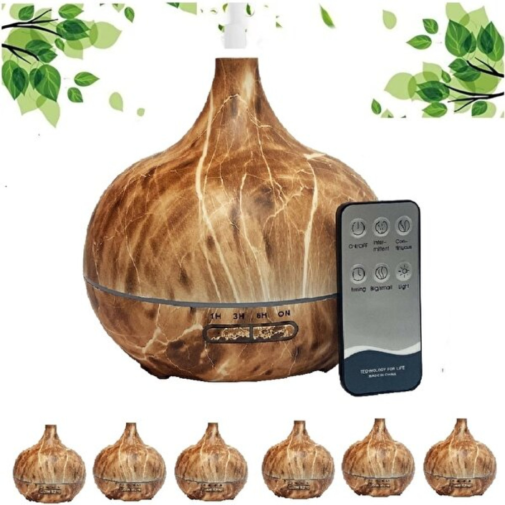Wınbest 550 Ml Aroma Difüzörü Buhar Ultrasonik 7 Renk Led Işıklı Aromatik Oda Kokusu Hava Nemlendirici - Kahverengi Hava Temizleme - Nemlendirme Cihazları Fiyatı