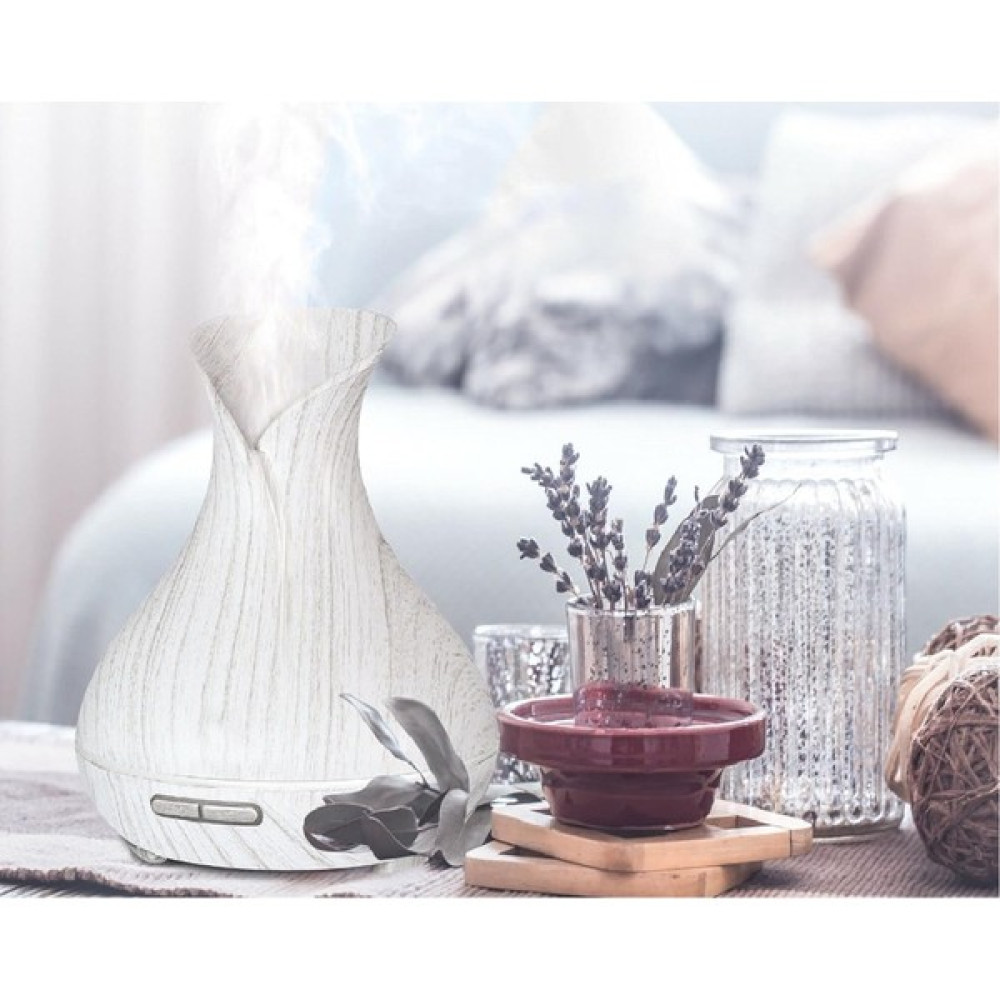 WINBEST Buhar Ultrasonik LED Işıklı Aromatik Oda Kokusu Hava Nemlendirici 300 ml Buhar Günbatımı Lamba - Beyaz Hava Temizleme - Nemlendirme Cihazları Fiyatı