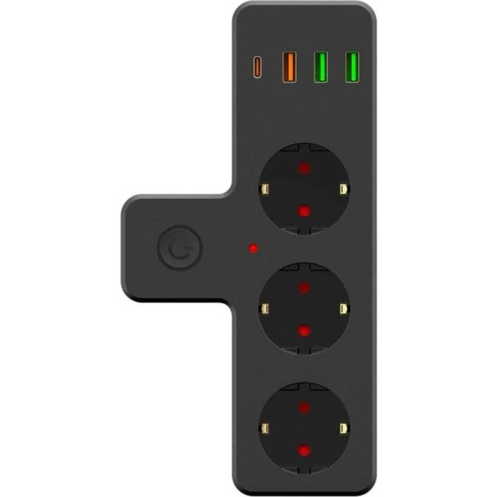 Winboss Miray Life Termal Akım Korumalı 3 Adet Soket 3 Adet USB ve 1 Adet Type-C Girişli 20W Priz Mod - EMY7968-2557 Oto Boyaları Fiyatı