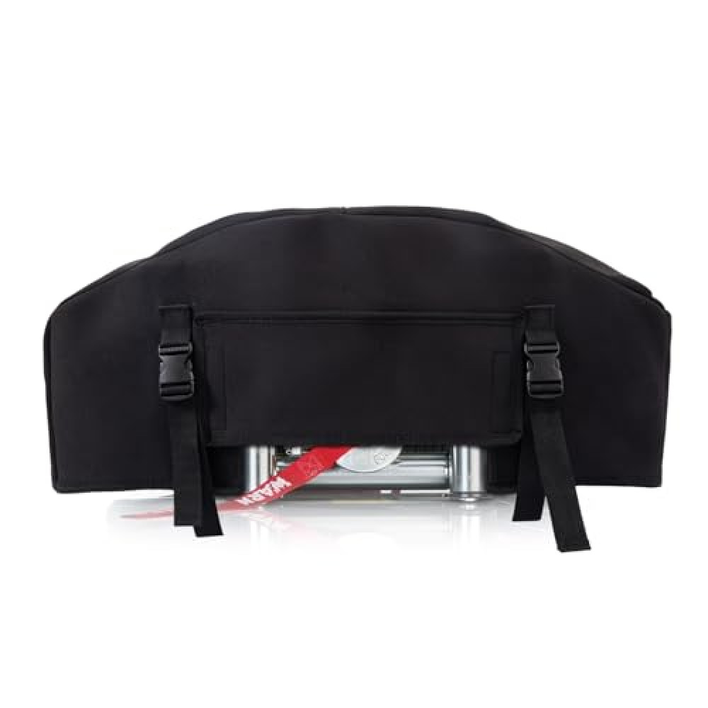 Winch Cover,Heavy Duty UV-resistant Waterproof Winch Protective Cover with Drawstring,Indoor/Outdoor Winch Accessories,Weather Resistant Dust Cover for Electric Winches up to 12000Lbs (Black)