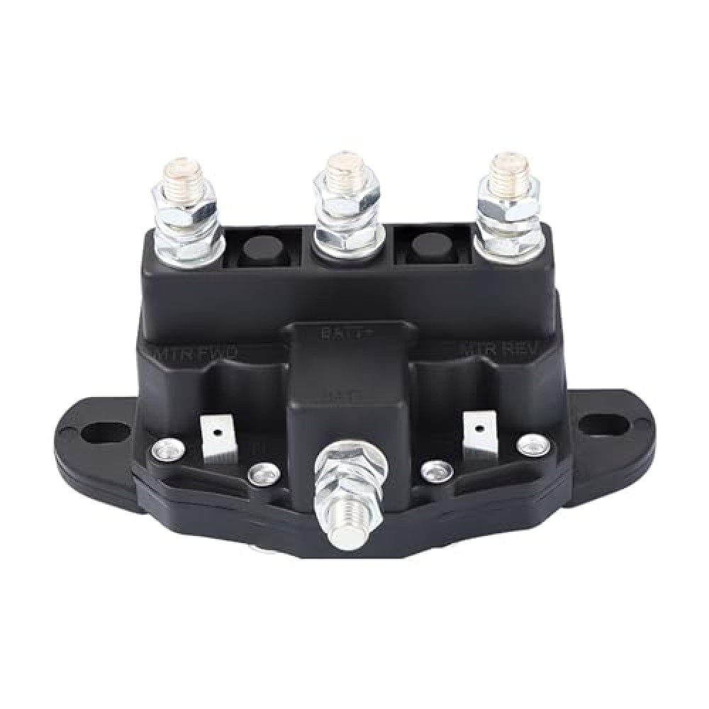 Winch Motor Reversing Solenoid 12V 6 Terminal DC Contactor Relay Switch Intermittent Duty Replaces 24450 214-1211A11 214-1211A11-06 Solenoid Switch Relay