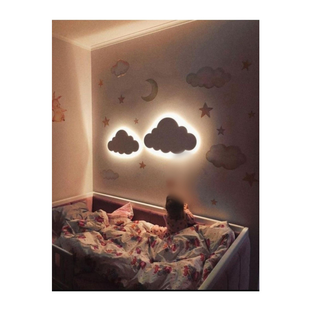Windly Concept 2’li Bulut Gece Lambası Çocuk Odası Bebek Odası Dekoratif Aydınlatma 30/40 Cm Renk Belirtiniz ! 16 Beden Ev & Dekorasyon Aksesuarları Fiyatı