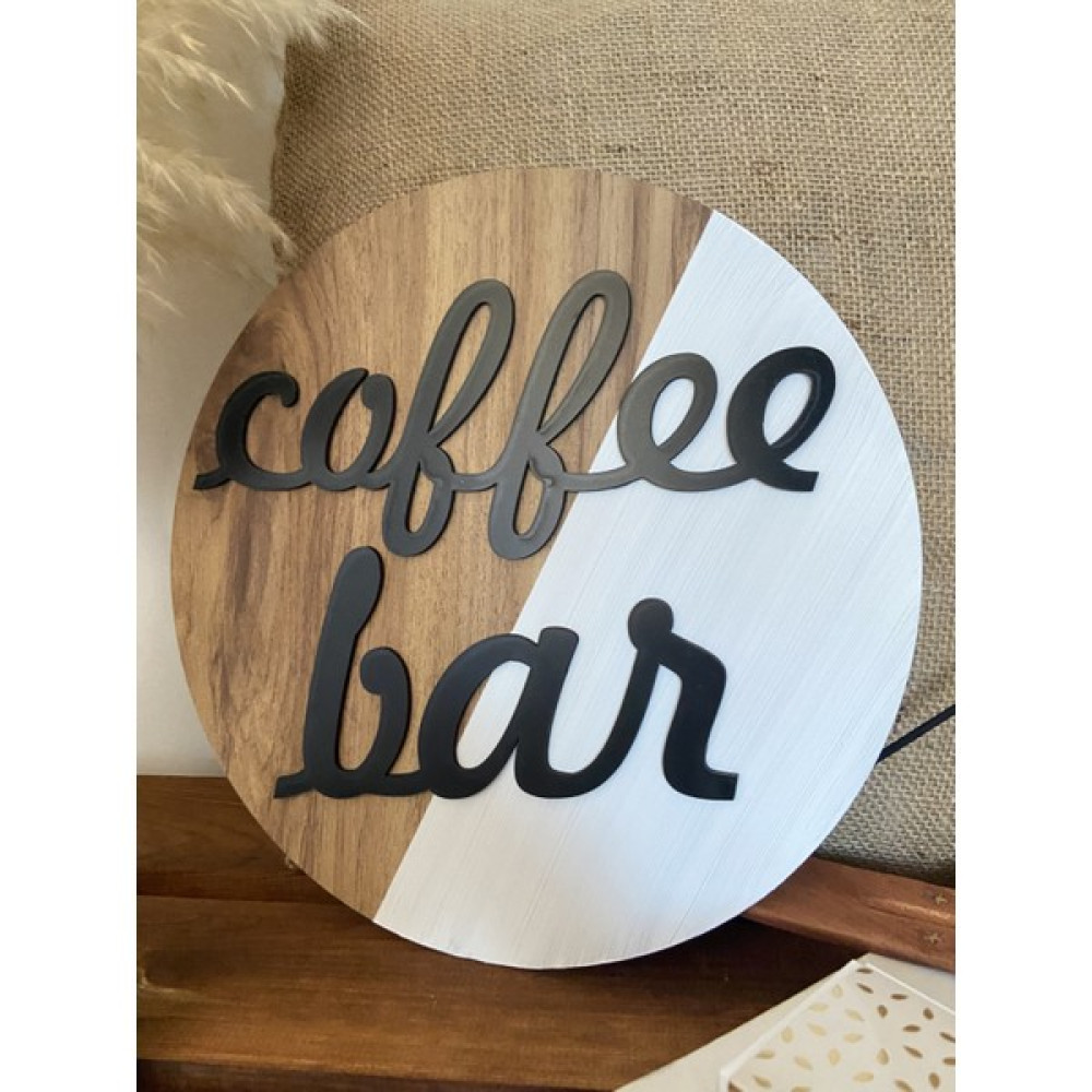 Windly Concept Coffe Bar Kahve Köşesi Ahşap Kahve Dekoru Dekoratif Duvar Süsü 30 cm - 1 Ev & Dekorasyon Aksesuarları Fiyatı