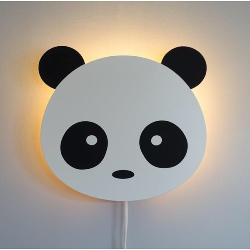 Windly Concept Panda Gece Lambası Çocuk Odası Bebek Odası Dekoratif Aydınlatma 30 cm - Antrasit Bebek Odası Duvar Süsü Fiyatı