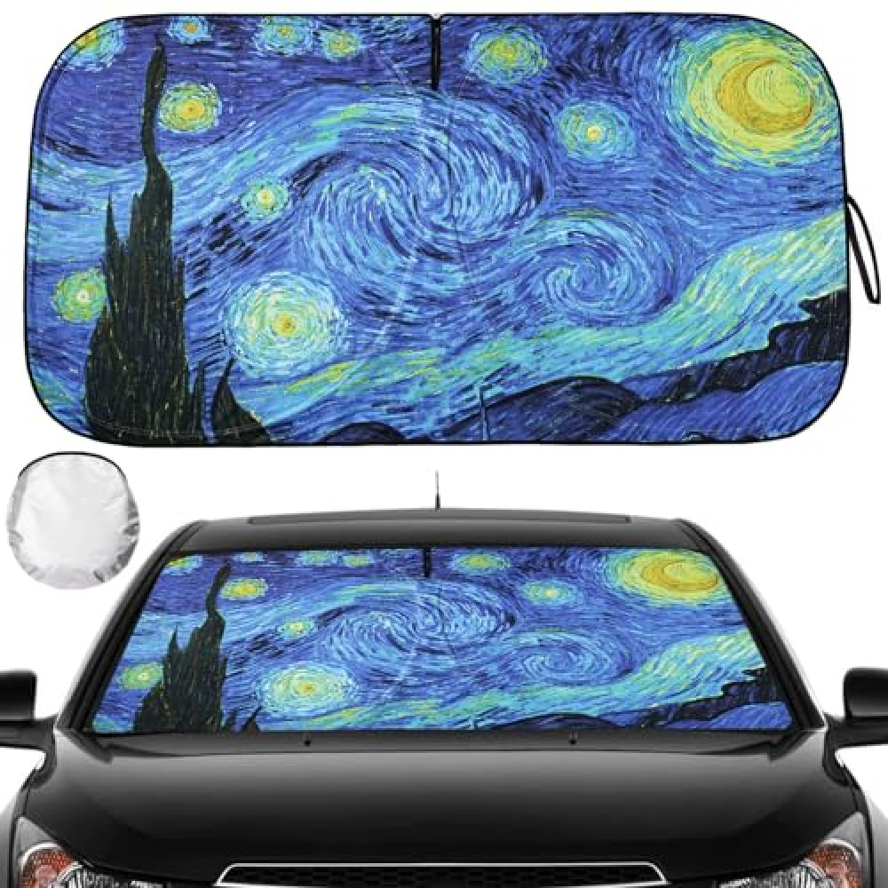 Windshield Sun Shade - Car Sun Shade Windshield, Reflector Sunshade Offers Ultimate Sun Protection for Car Interior
