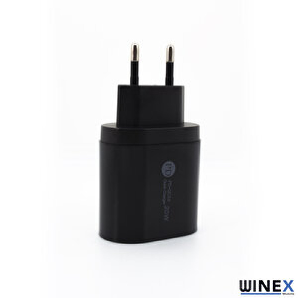 Winex Dijital Göstergeli Pd20w Type-c+usba Çift Çıkışlı Şarj Aleti Başlığı Cep Telefonu Şarj Cihazı Fiyatı