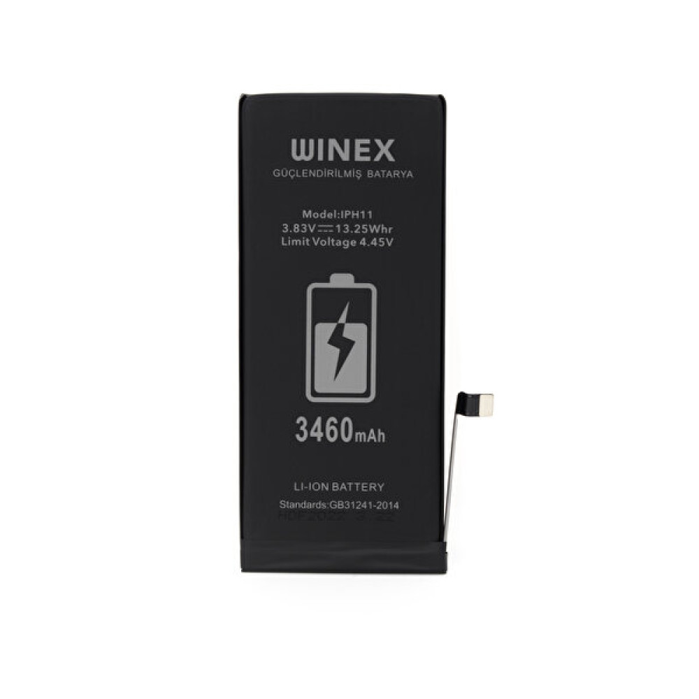 Winex iPhone 11 Uyumlu Güçlendirilmiş Premium Batarya Telefon Yedek Parça Fiyatı