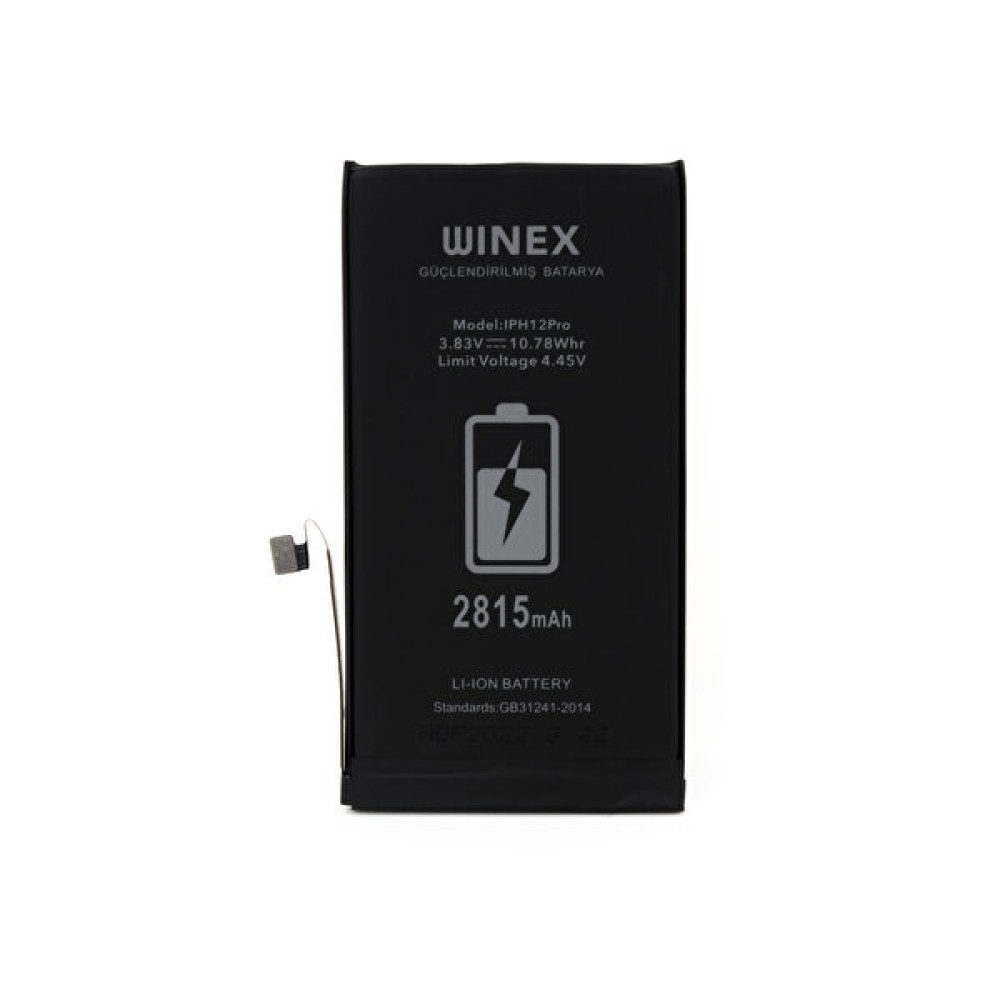 Winex iPhone 12 Pro Güçlendirilmiş Premium Batarya Telefon Yedek Parça Fiyatı