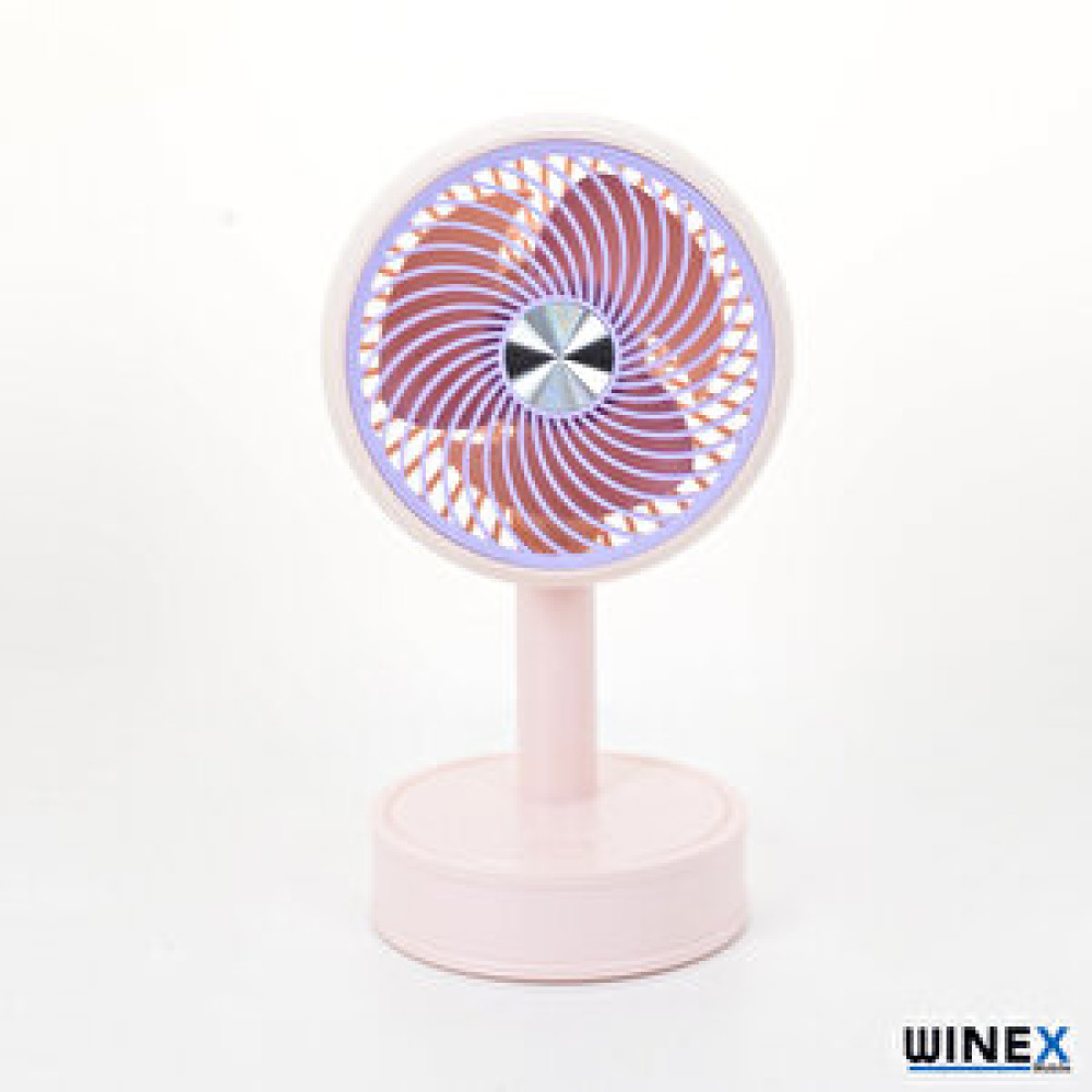 Winex Mini Taşınabilir Portatif Fan 3 Kademeli Vantilatör Pembe Vantilatörler Fiyatı