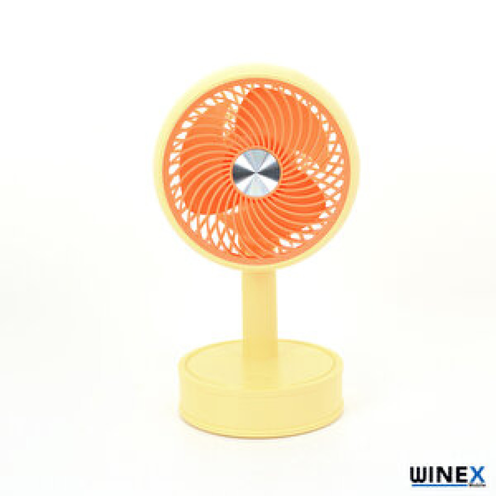 Winex Mini Taşınabilir Portatif Fan 3 Kademeli Vantilatör Sarı Vantilatörler Fiyatı