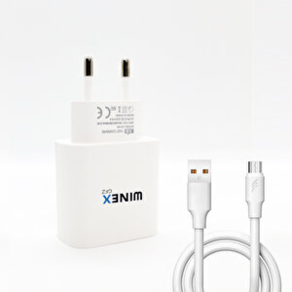 Winex Usba To Micro 18w Quick Charger 3.0 Ultra Hızlı Kablolu Ev Tipi Şarj Aleti Set Beyaz Cep Telefonu Şarj Cihazı Fiyatı