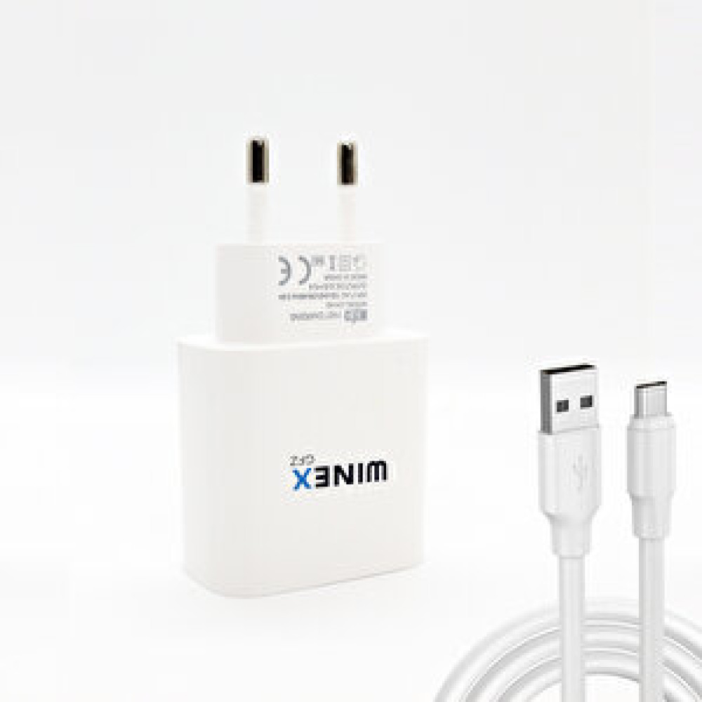 Winex Usba To Type-c 18w Quick Charger 3.0 Ultra Hızlı Kablolu Ev Tipi Şarj Aleti Beyaz Cep Telefonu Şarj Cihazı Fiyatı