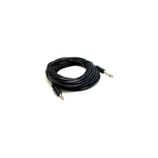 Winkel 10 m 6.3 mm Mono 3.5 mm Stereo Kablo
