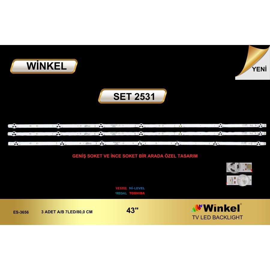 Winkel Toshiba 43ll2a63dt Led Bar Takım SSD / Solid State Drive Fiyatı