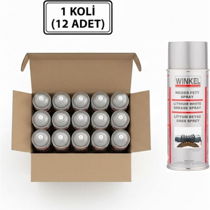 Winkel Wınkel Lityum Beyaz Gres Sprey 400ML 1 Koli (12 Adet) Diğer Fiyatı