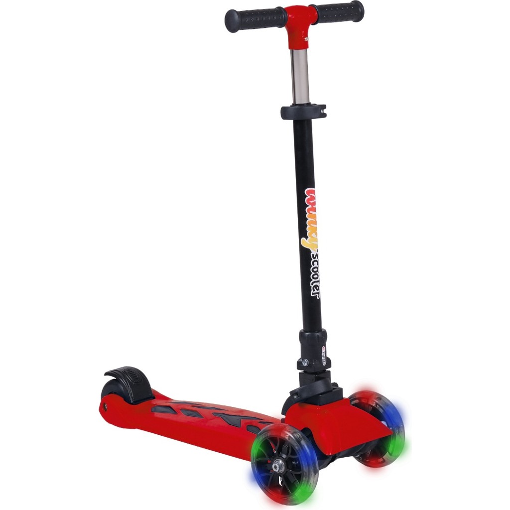 Winky Scooter Kırmızı LED Işıklı Teker Katlanabilir 5+Yaş Max 90 kg Scooter Fiyatı