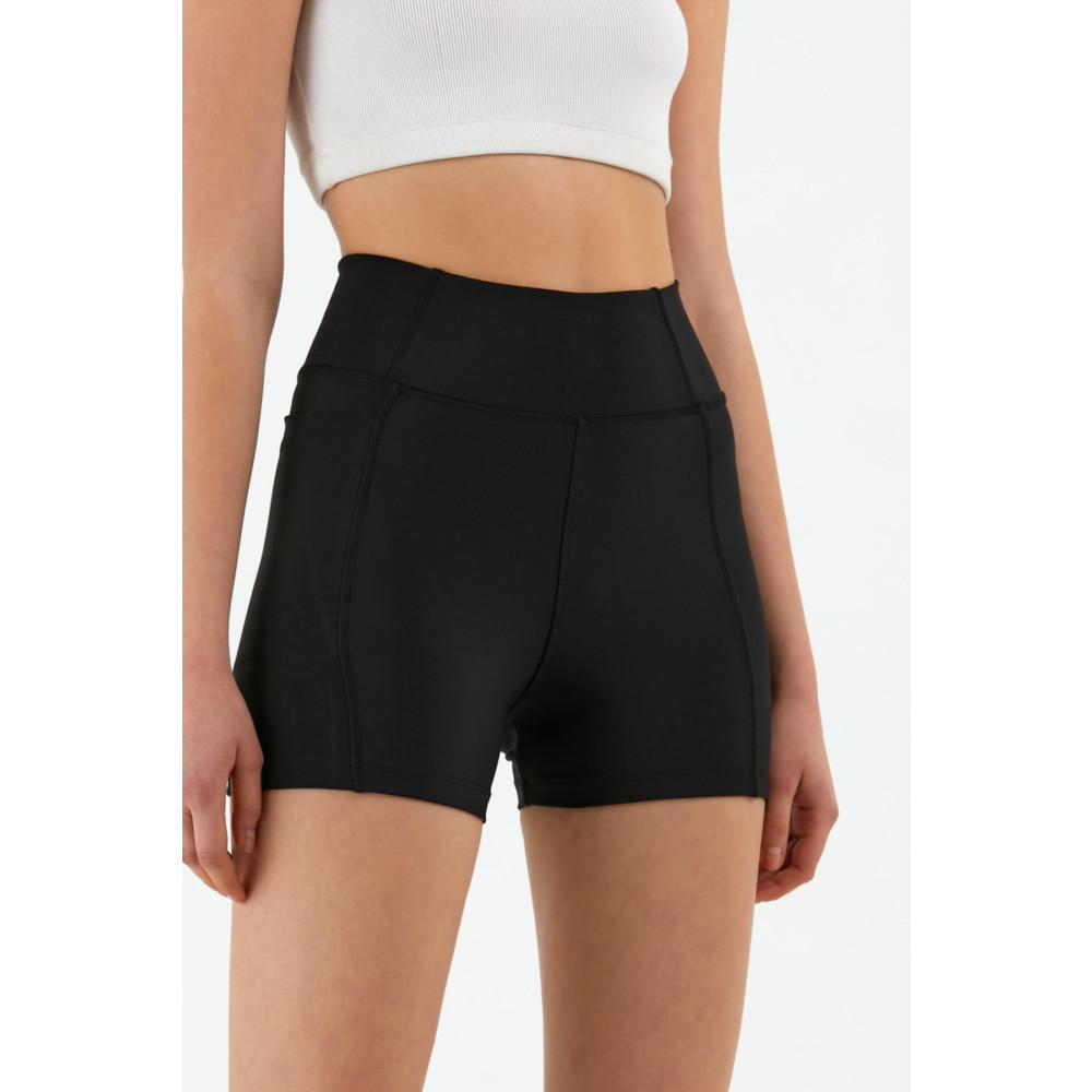 Winmoda34 Kadın Siyah Ekstra Yüksek Bel Biker Sporcu Tenis Voleybol Sortu Cepli XL Beden Şort & Kapri (Outdoor) Fiyatı