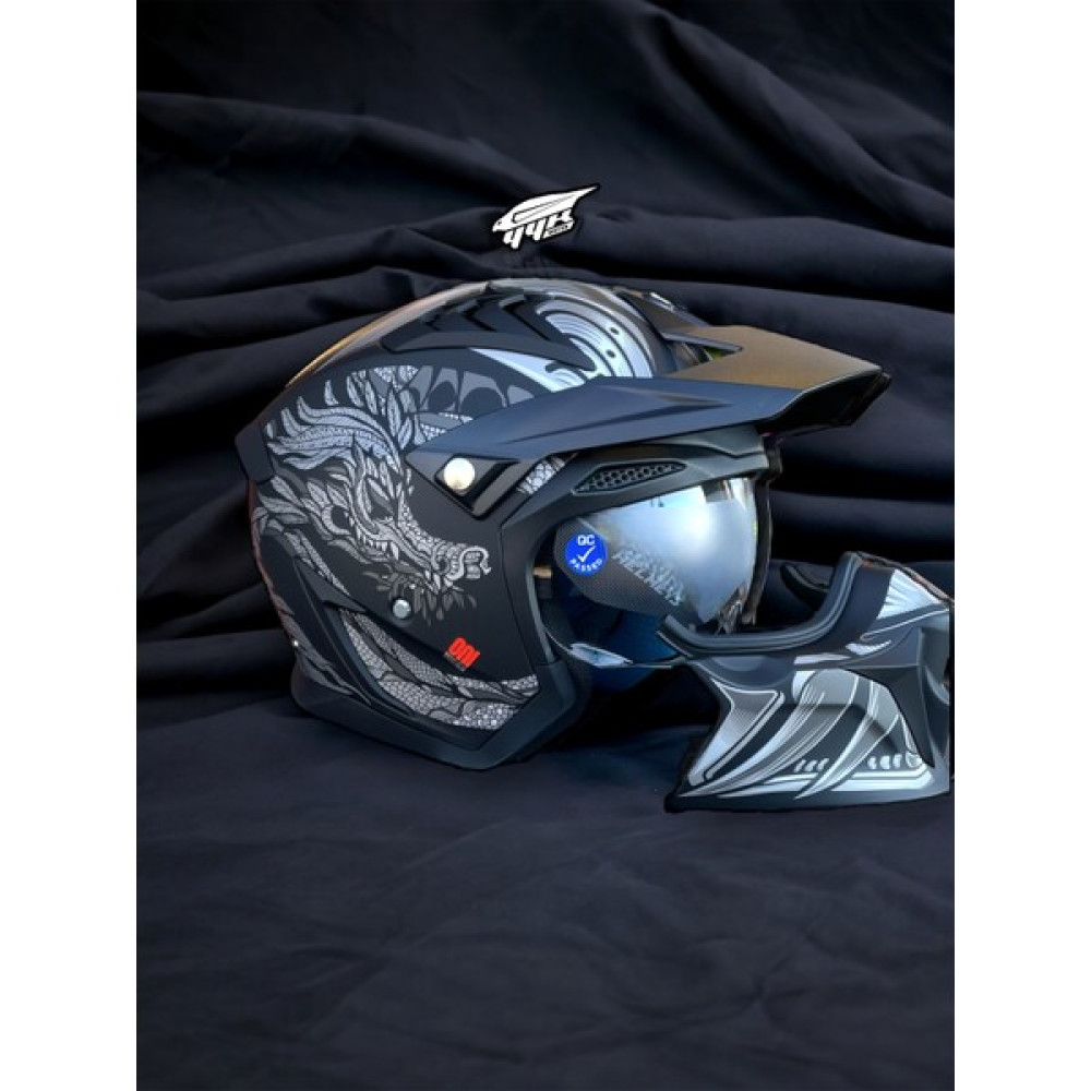 Winner Motors Hunter Çift Vizörlü Çene Çıkabilen Modüler Kask - M Motorsiklet Kaskları Fiyatı