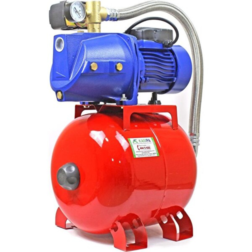 Winpo Wnp 100 4 Kat 4 Daire Hidrofor, 24 Litre Yatay Tanklı Hidrofor, Ev Tipi Hidrofor Su Motoru Fiyatı