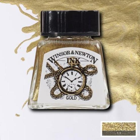 Winsor Newton 283 Gold Çini Çizim Mürekkebi