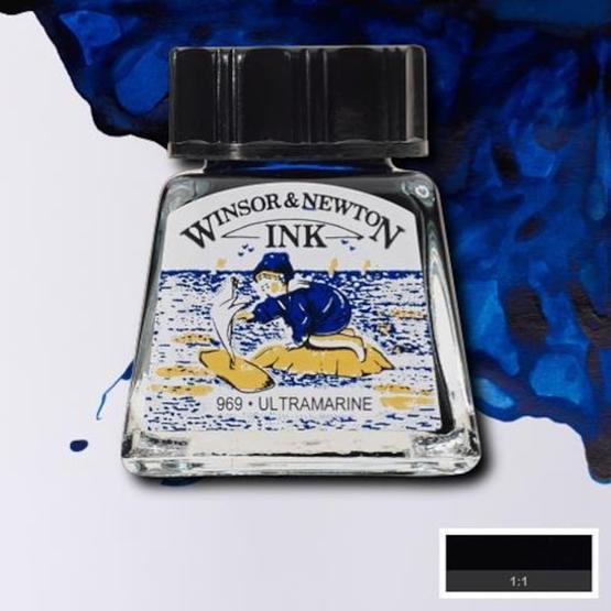 Winsor Newton 660 Ultramarine Çini Çizim Mürekkebi