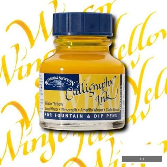 Winsor & Newton N:730 Winsor Yellow Kaligrafi Mürekkebi