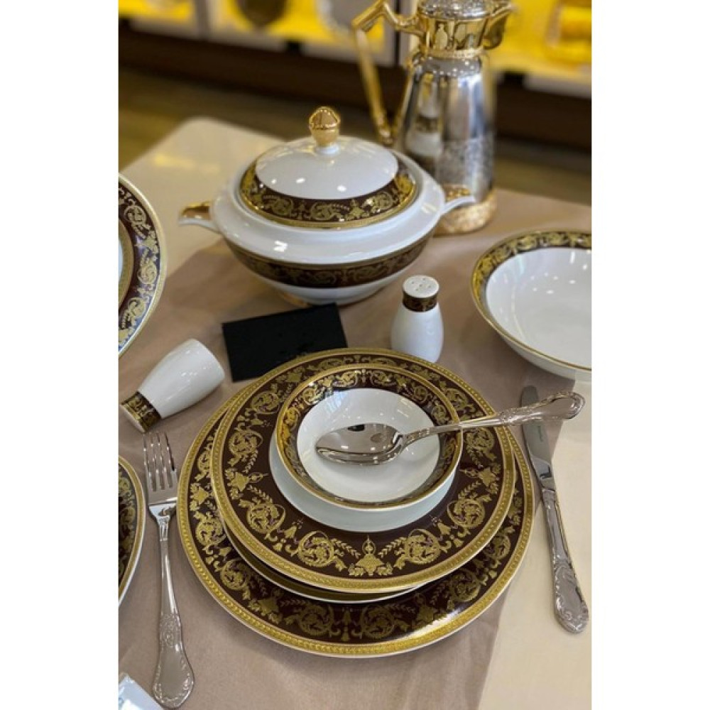 Winterbach Yemek Takımı 61 Parça 24K Gold Fine Porcelain Yemek Takımı Yemek Takımı Fiyatı