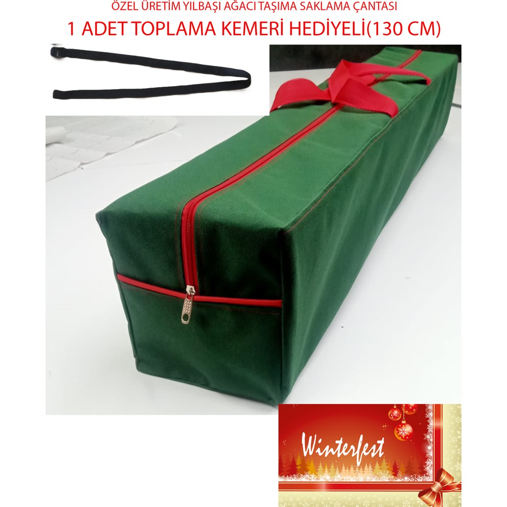 Winterfest Yılbaşı Ağacı Taşıma Saklama Çantası 150-180 cm Ağaçlara Uyumlu( Orta Boy) - ORTA BOY Diğer Fiyatı