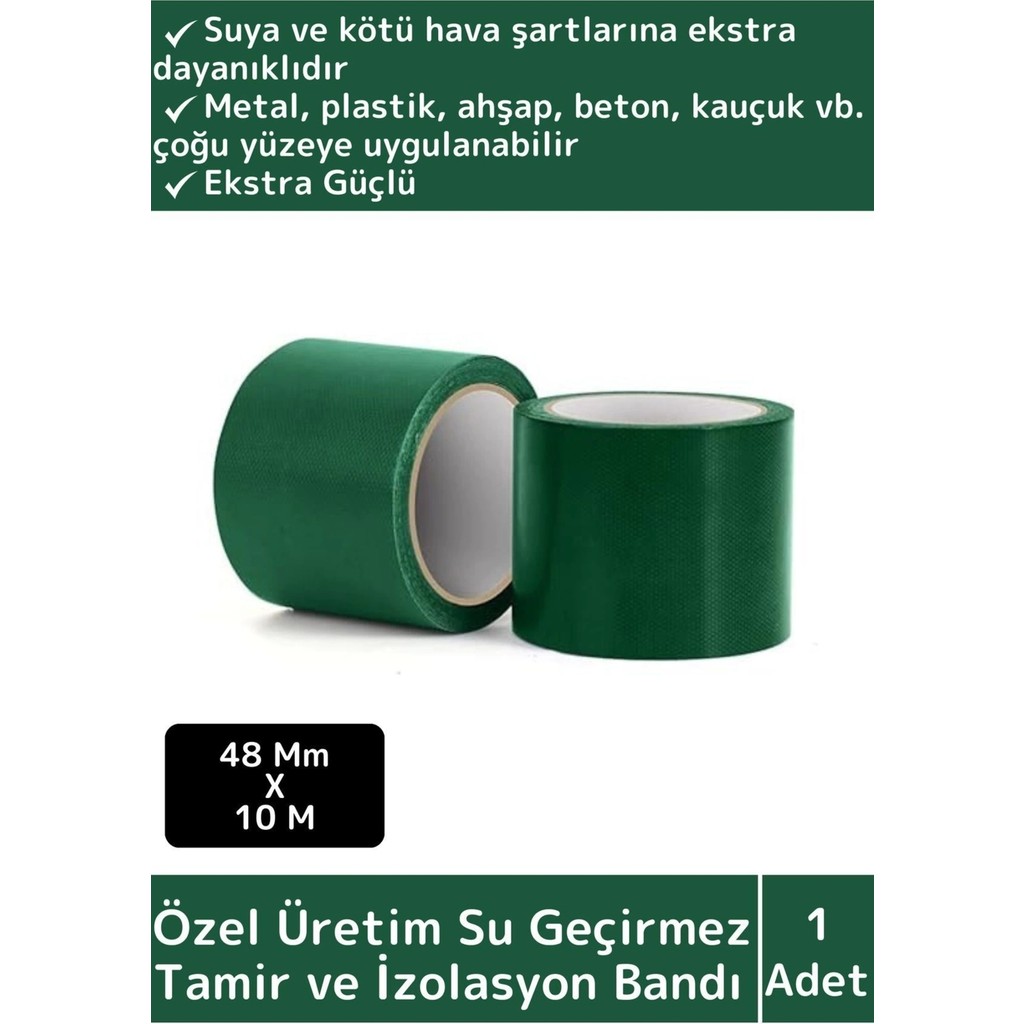 Wintoup Süper Güçlü Su Geçirmez Sızdırmaz Yeşil Çok Amaçlı Tamir ve İzolasyon Bandı 48 mm x 10 m SSD / Solid State Drive Fiyatı