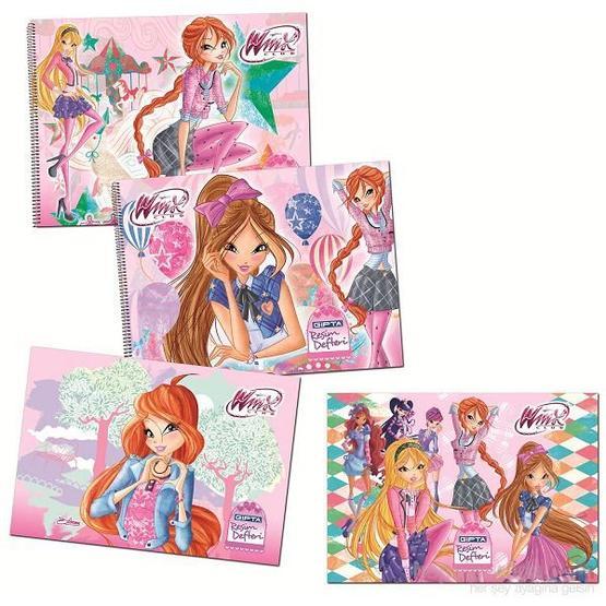 Winx Club 25x35 cm 15 Yaprak Resim Defteri