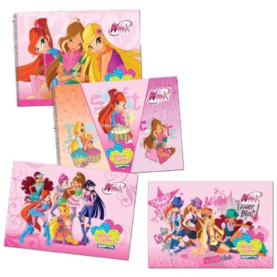 Winx Club 25x35 cm 15 Yaprak Resim Defteri