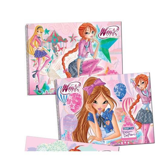 Winx Club 25x35 cm 15 Yaprak Resim Defteri