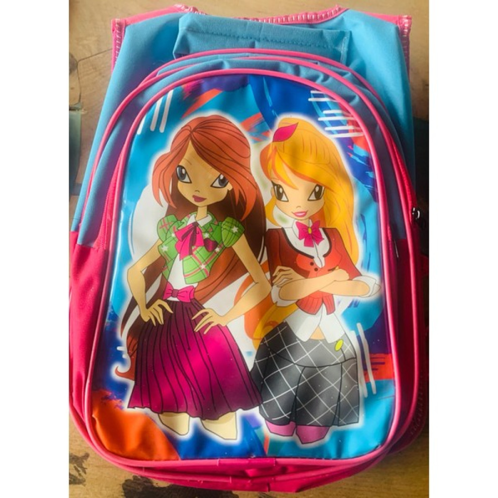 Winx Desenli İlkokul ve Beslenme Çantası - Pembe (Kız çocukları için) Okul Çantası Fiyatı