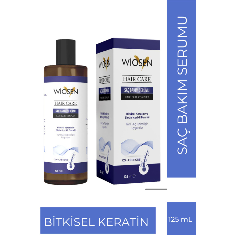 wiosen Saç Bakım Serumu Saç Dökülmesine Karşı Keratin Biotin Collagen Argan Yağlı 125ml. Saç Bakım Maskeleri & Serumlar & Spreyler Fiyatı