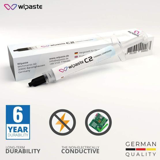 Wipaste C2 6 W/M-K 4 gr Yüksek Performanslı Alman Termal Macun