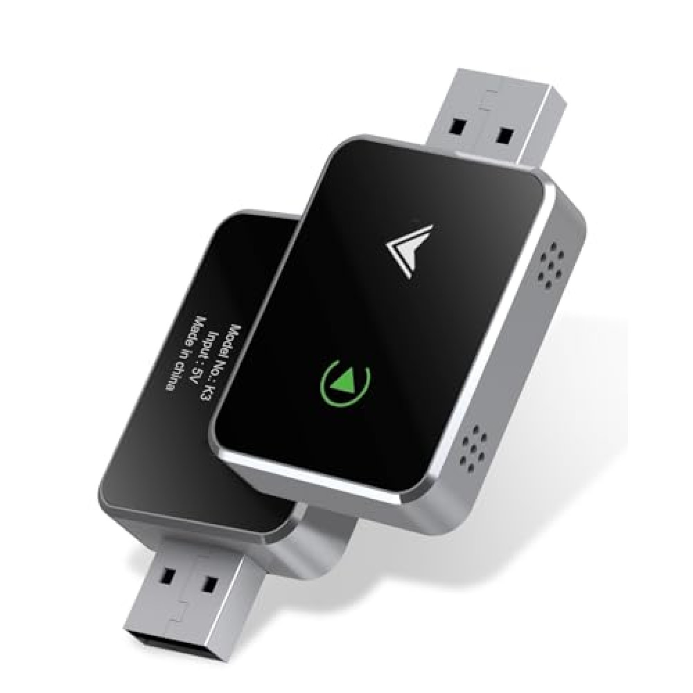 Wireless CarPlay Adapter, 2025 Upgraded 2-in-1 Mini Size CarPlay & Android Auto, Convert Wired to Wireless with USB & USB-C/Type-C, Plug & Play, Stable Control & No Delay, with iPhone & Android Car Video Systems Fiyatı