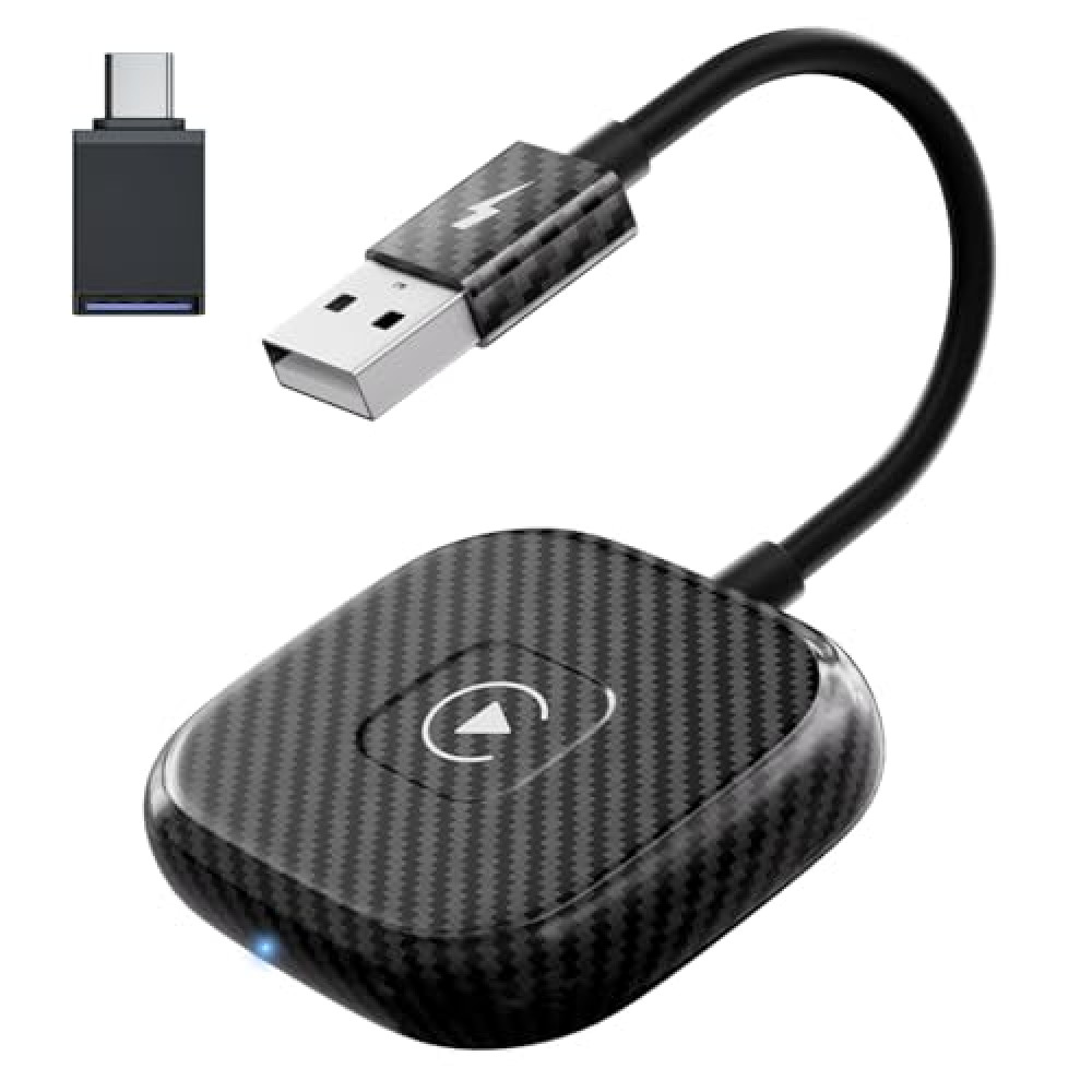 Wireless CarPlay Adapter for Apple iPhone，Wireless Carplay USB Dongle Converter Wired Carplay to Wireless, Support Online Update Plug and Play,Fit for Cars Built-in Wired CarPlay (Carbon) Car Video & Navigation Devices Fiyatı