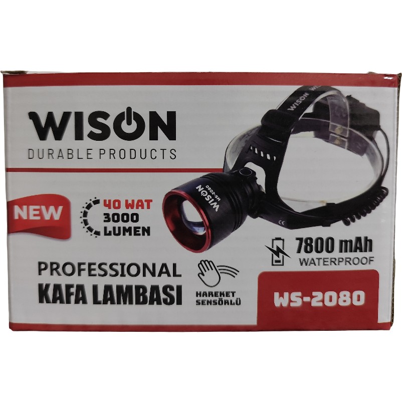 WISON WS-2080 Profesyonel 3000 Lümen 40 Watt Kafa Lambası Diğer Fiyatı