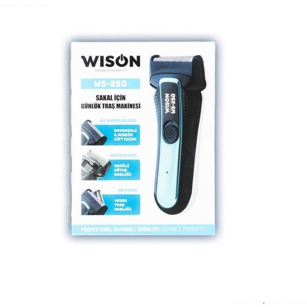 Wison WS-250 Günlük Sakal Tıraş Makinesi - Siyah - Mavi Erkek Tıraş Ürünleri Fiyatı
