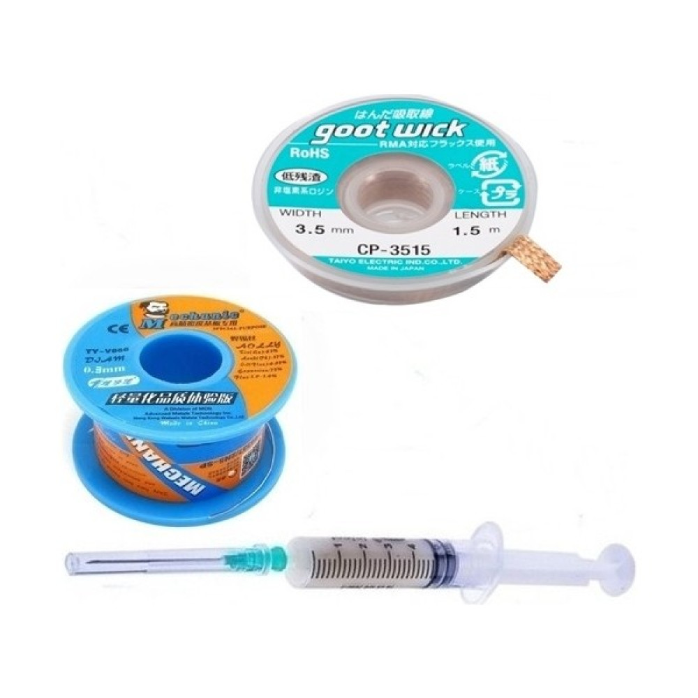 Wiw Anakart Tamir Seti Lehim Teli Flux Lehim Toplama CP-3515 Lehim Sökme Teli 3,5mm Oto Boyaları Fiyatı