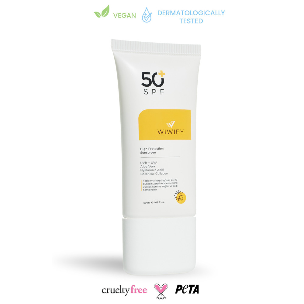 WIWIFY Leke Karşıtı Cilt Tonu Eşitleyici Yüksek Korumalı Güneş Kremi Spf 50 50ml (ALOE VERA ÖZLÜ) Pa Güneş Kremleri ve Losyonları Fiyatı