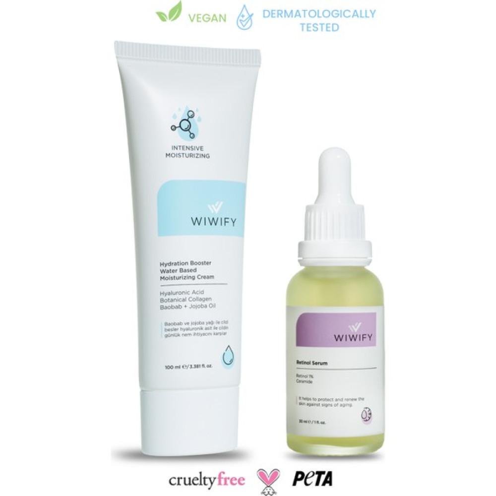 WIWIFY Yaşlanma Belirtileri Olan Ciltler İçin Nemlendirici + Retinol Serum Cilt ve Yüz Bakımı Fiyatı