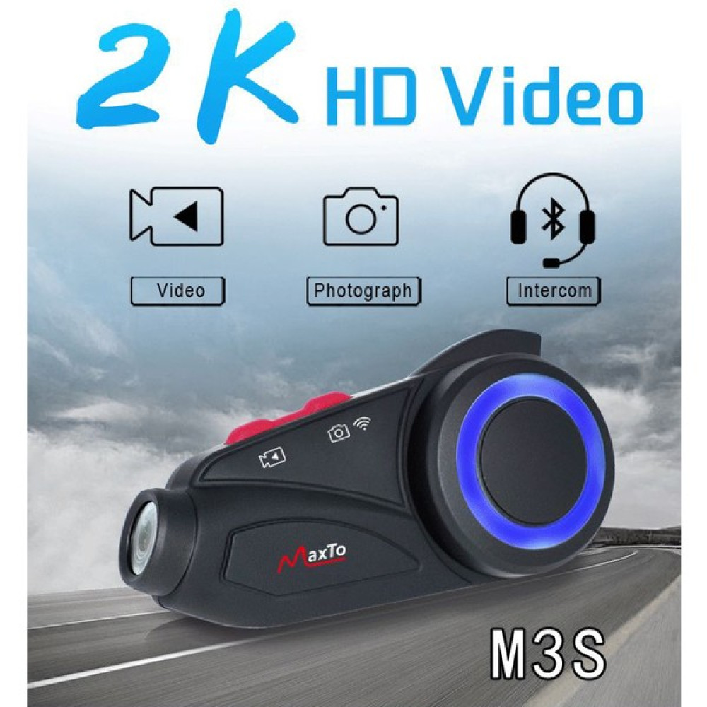 Wiwocam Maxto M3S Serisi 2k Fhd 1440P Kameralı Intercom Motosiklet Kask Intercom Motorsiklet Aksesuarları Fiyatı