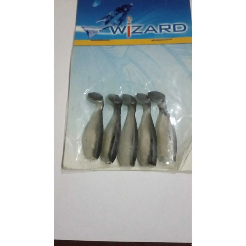 Wizard 4cm Sahte Silikon - 5 Li - Iğnesiz Balık Formu - Siyah Oto Boyaları Fiyatı