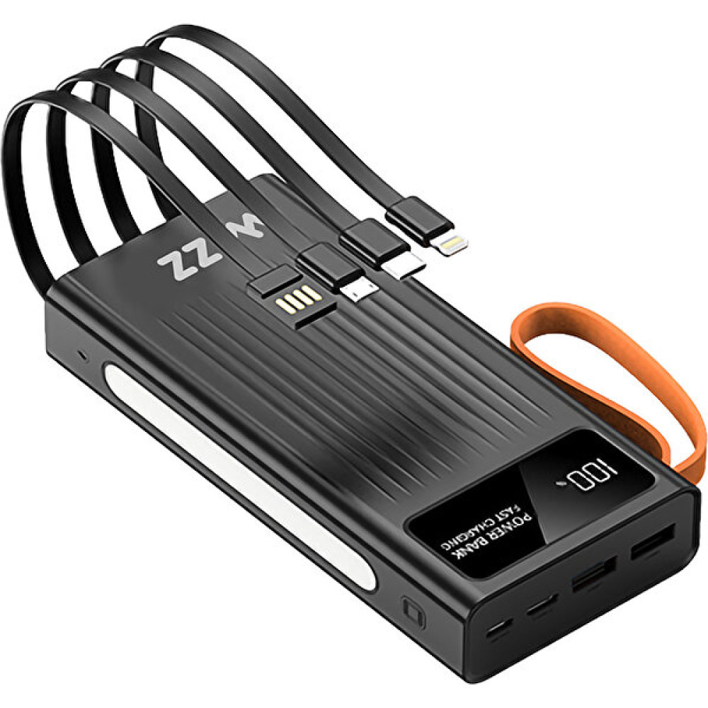 Wizz WP025S 20.000MAH Çift USB 4in1 Powerbank - Siyah Taşınabilir Şarj Cihazı - Powerbank Fiyatı