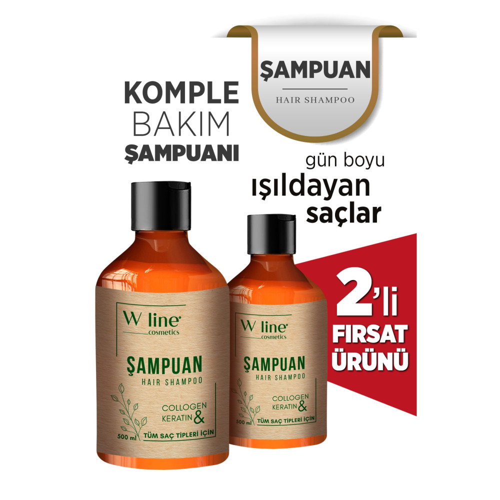 wline Saç Dökülmesine Karşı Bakım Şampuanı Collagen-bioton-keratin Ve E Vitamini Şampuan ve Saç Kremi Fiyatı