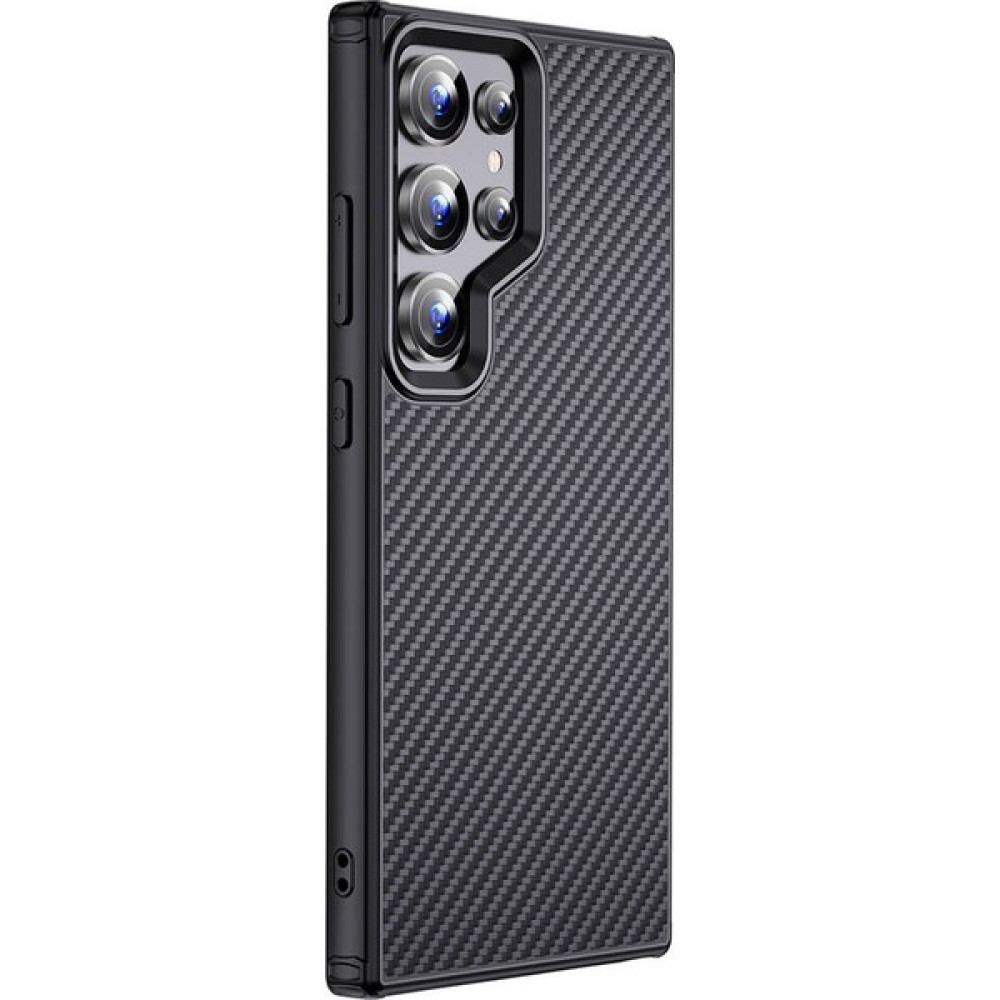 Wlons Galaxy S24 Ultra Kılıf Aramid Karbon Fiber Magsafe Özellikli Wlons Radison Kapak - Siyah Cep Telefonu Kılıfı Fiyatı