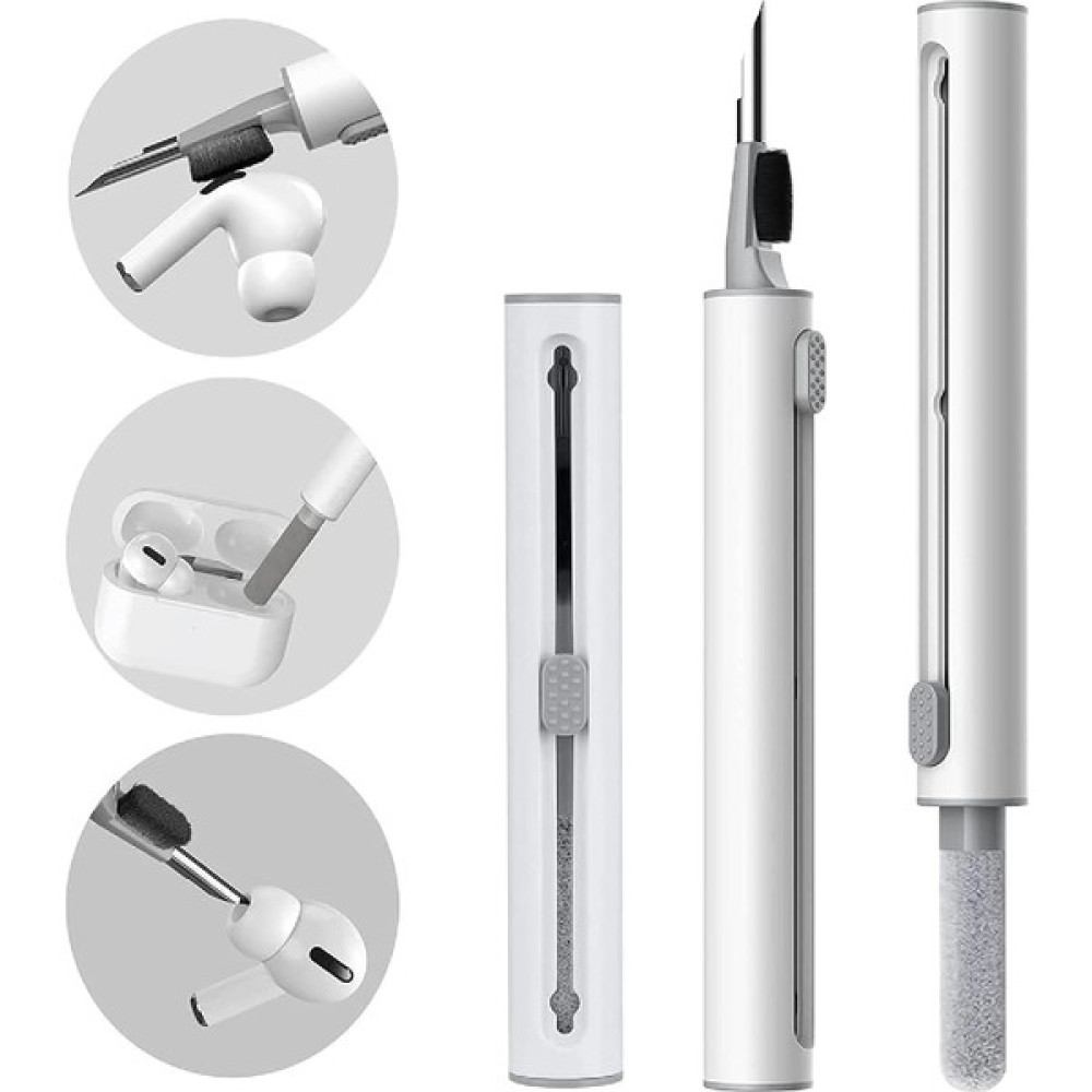 Wlue 3in1 Çok Fonksiyonlu Bluetooth Kulaklık Temizleme Fırçası Yumuşak Fırçalı Kalem Temizleme Seti - Beyaz Video Kamera Aksesuarları Fiyatı