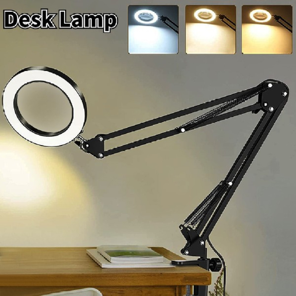 Wlue Flexible Metal 72 LED Masa Lambası 360 Dönebilen Esnek Ofis Mimar Çalışma Işığı - Siyah Masa Lambası Fiyatı