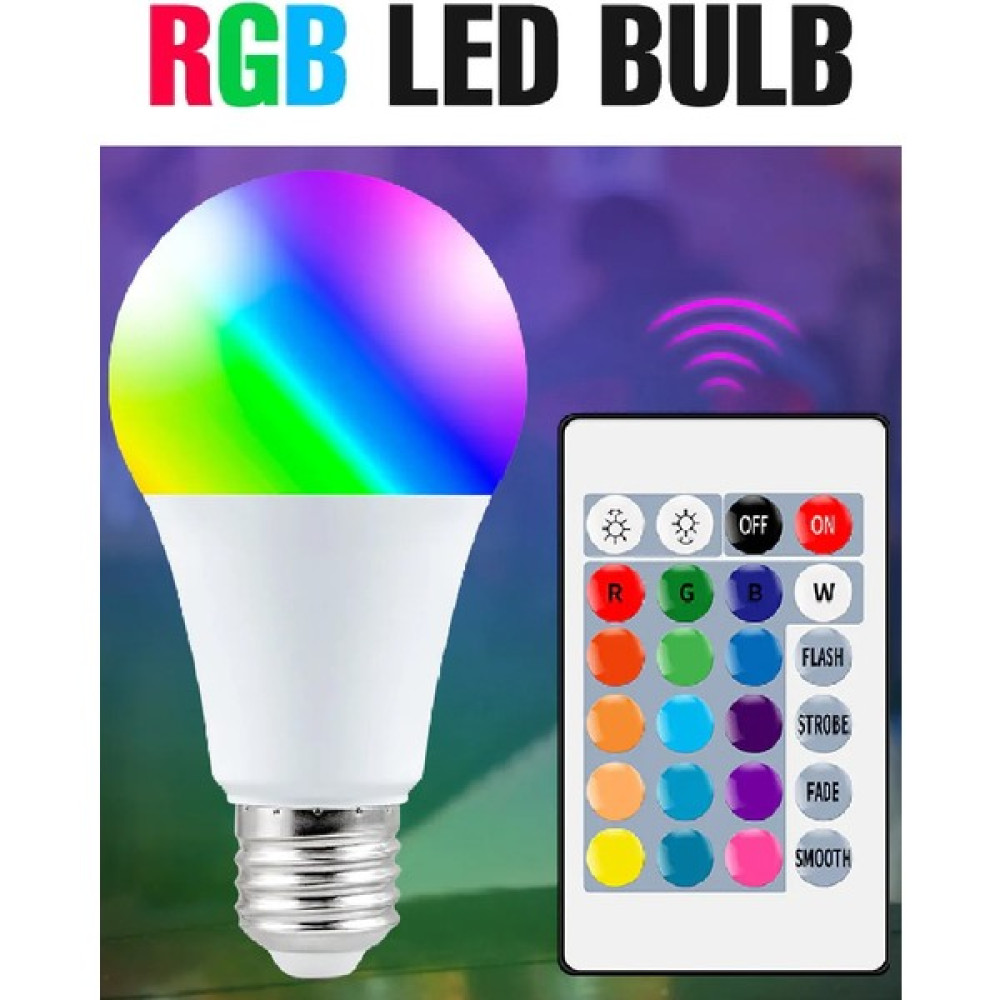 Wlue Rgb Ampül 10W Uzaktan Kumandalı Ambians Parti LED Ampül Ayarlanabilir Dimmer Parlaklık Led Aydınlatmalar Fiyatı